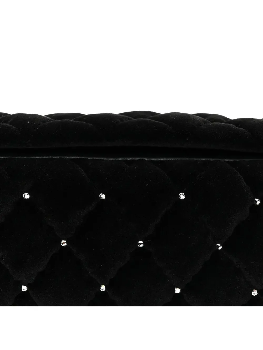 Chanel Velvet Diamanté Quilted Wristlet #323743C19B